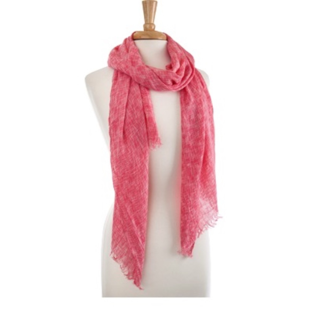 Lightweight Coral Scarf